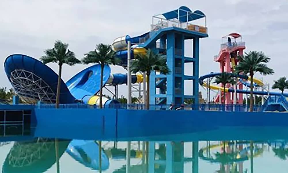 库尔勒水乐园水滑道 库尔勒水乐园水滑道